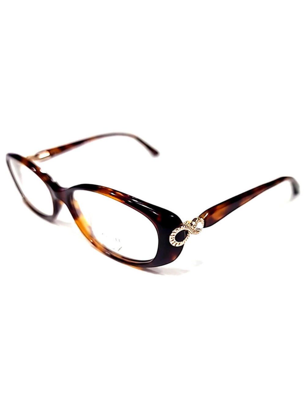 Carolee Lux K02009 Tortoise Eyeglasses 52-15 130 Infinity Crystal Clear Lenses